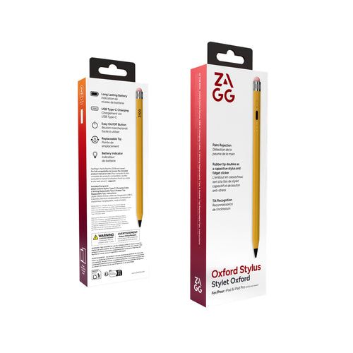 ZAGG Oxford Stylus for iPad and iPad Pro, Yellow