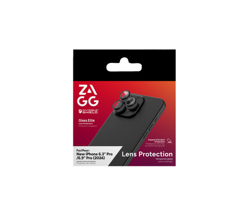 Zagg InvisibleShield iPhone 16 Pro/16 Pro Max Premium Glass (CameraRings)