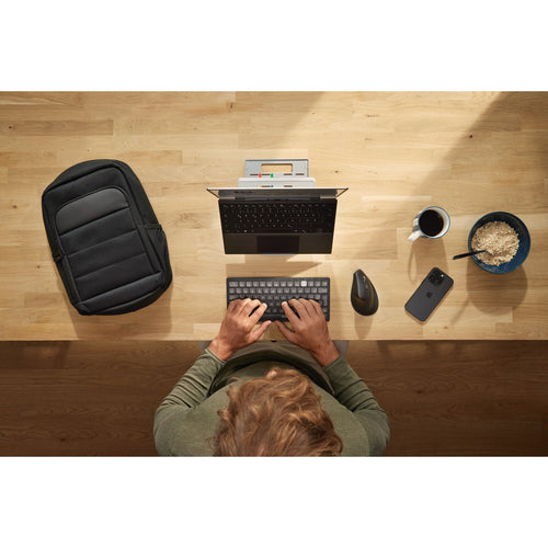 K75502US - KENSINGTON MULTI-DEVICE DUAL WIRELESS COMPACT/TRAVEL KEYBOARD, WIN/IOS/MAC, BLACK, 3Y
