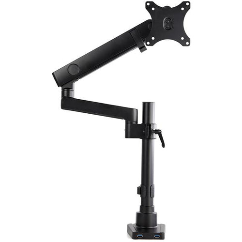 STARTECH.COM DESK MOUNT MONITOR ARM W/ USB - POLE MOUNT FULL MOTION - 8KG 2 YR