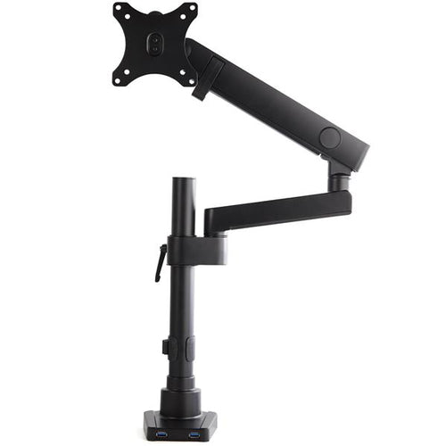 STARTECH.COM DESK MOUNT MONITOR ARM W/ USB - POLE MOUNT FULL MOTION - 8KG 2 YR