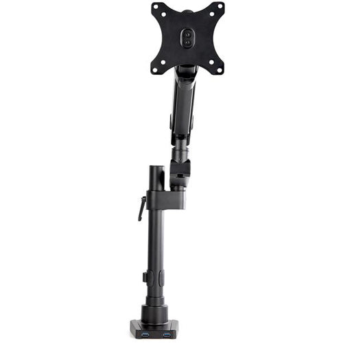 STARTECH.COM DESK MOUNT MONITOR ARM W/ USB - POLE MOUNT FULL MOTION - 8KG 2 YR