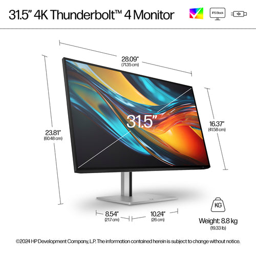 HP Series 7 Pro 732pk 31.5 inch 4K Thunderbolt 4 MonitorSOH ONLY