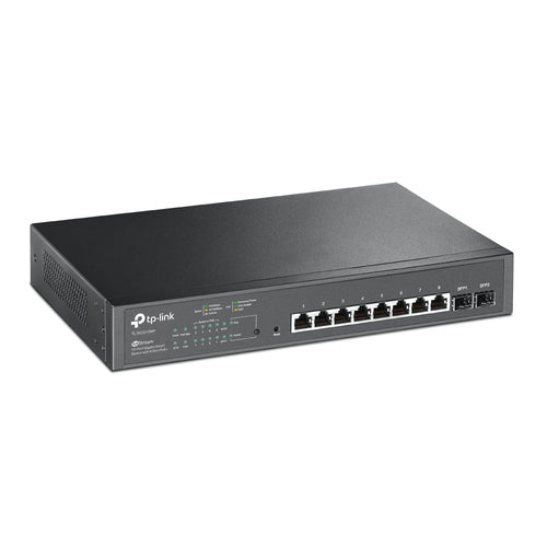 TL-SG2210MP - TP-LINK TL-SG2210MP, JetStream 10-Port Gigabit Smart Switch with 8-Port PoE+ w/ Omada SDN Supported, 150w