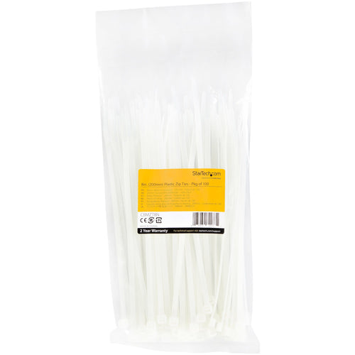 StarTech.com CBMZT8N - 20cm Cable Zip Ties UL Listed 100 Pack