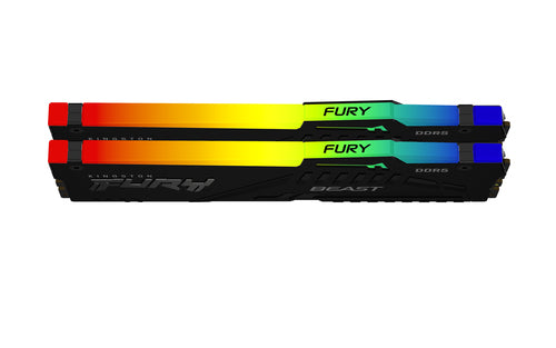 KF560C36BBE2AK2-32 - KINGSTON 32GB 6000MT/s DDR5 CL36 DIMM (Kit of 2) FURY Beast RGB Black EXPO