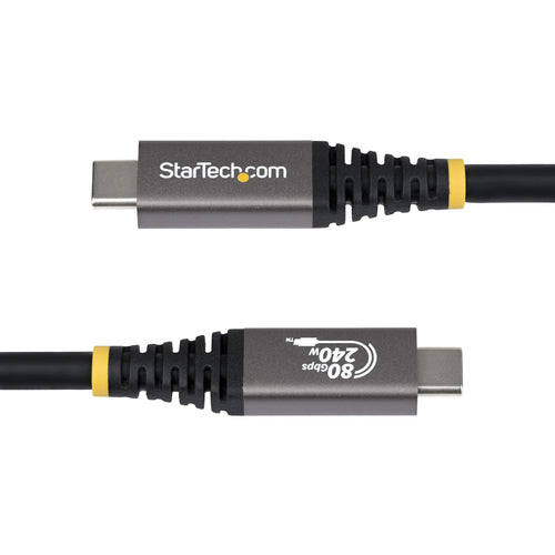 CC1M80GUSB4CABLE - STARTECH.COM 1M (3.3FT) USB4 CABLE, USB-IF CERTIFIED USB-C CORD, 80GBPS, LTW
