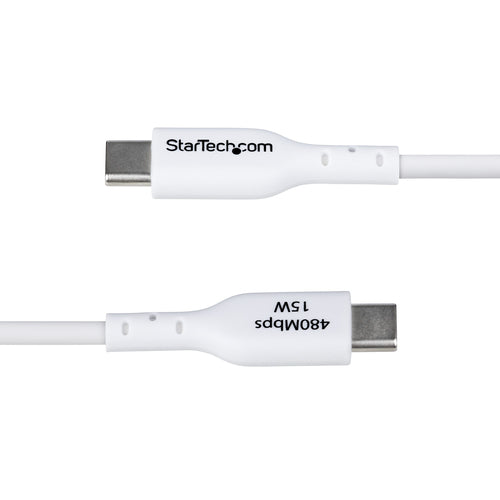 StarTech.com USB2AC1MNCWHE - 1m USB-A to USB-C Charging Cable White