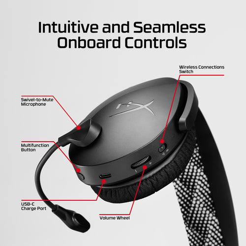 HP AJ0T1AA - HYPERX CLOUD JET - WIRELESS GAMING HEADSET (BLACK)