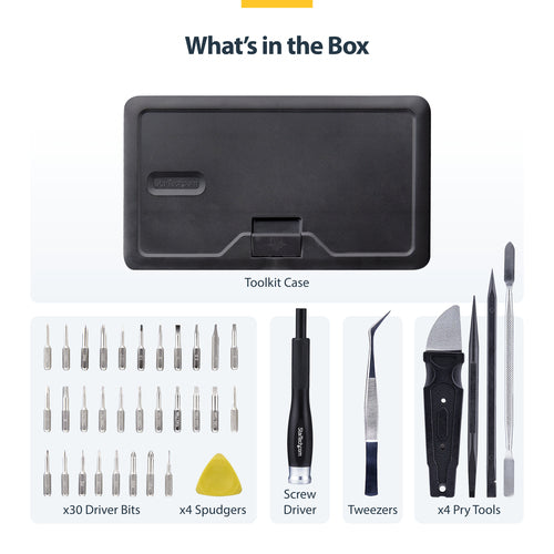 LAPTOP-TOOL-KIT - STARTECH.COM 40-PIECE COMPUTER REPAIR TOOLKIT, 30-BIT SCREWDRIVER SET, 2 YR