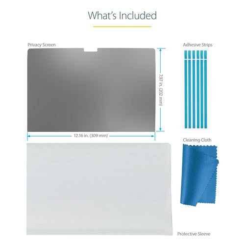 STARTECH.COM 14" MACBOOK PRO 21/23 LAPTOP PRIVACY SCREEN, ANTI-GLARE PRIVACY FILTER 2 YR