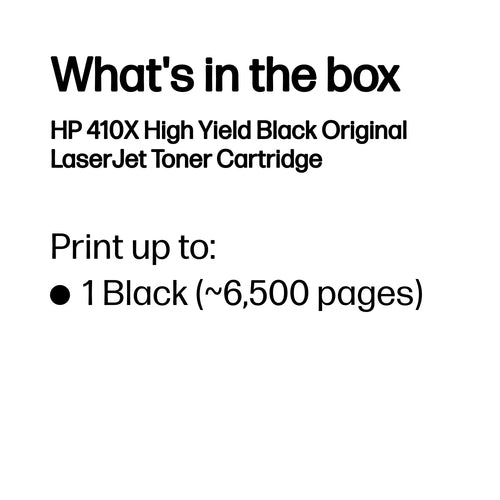 HP CF410X - 410X BLACK HY LJ TONER CART CF410X
