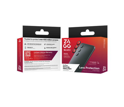 ZAGG InvisibleShield Premium Camera Lens Protector for Samsung Galaxy S25+