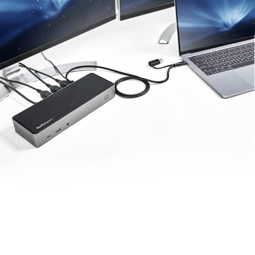 DK31C3HDPD - STARTECH.COM USB-A/USB-C HYBRID DOCK TRIPLE 4K 60HZ HDMI/DISPLAYPORT 85W PD 3 YR