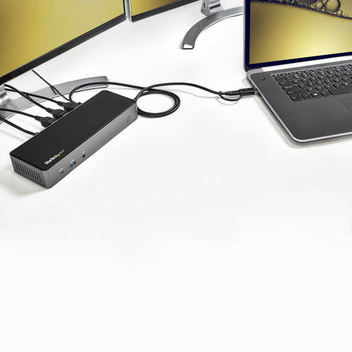 DK31C3HDPD - STARTECH.COM USB-A/USB-C HYBRID DOCK TRIPLE 4K 60HZ HDMI/DISPLAYPORT 85W PD 3 YR