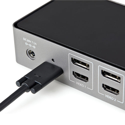 DK31C3HDPD - STARTECH.COM USB-A/USB-C HYBRID DOCK TRIPLE 4K 60HZ HDMI/DISPLAYPORT 85W PD 3 YR