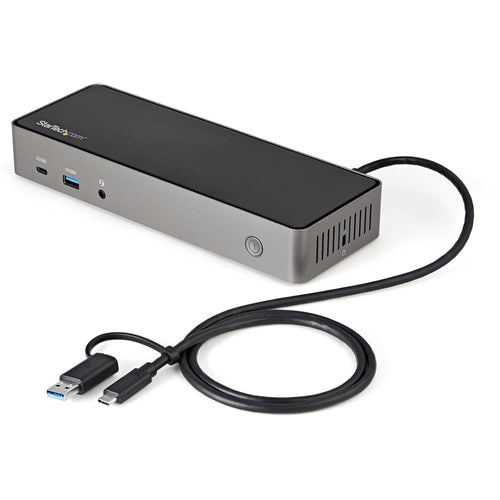 DK31C3HDPD - STARTECH.COM USB-A/USB-C HYBRID DOCK TRIPLE 4K 60HZ HDMI/DISPLAYPORT 85W PD 3 YR