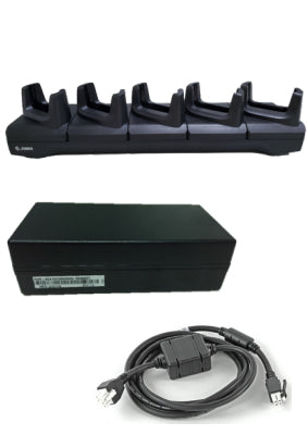 Zebra EC50/EC55 5-SLOT CHARGE LAN COMM CRADLE 5 DEVICES PSU DC CBL