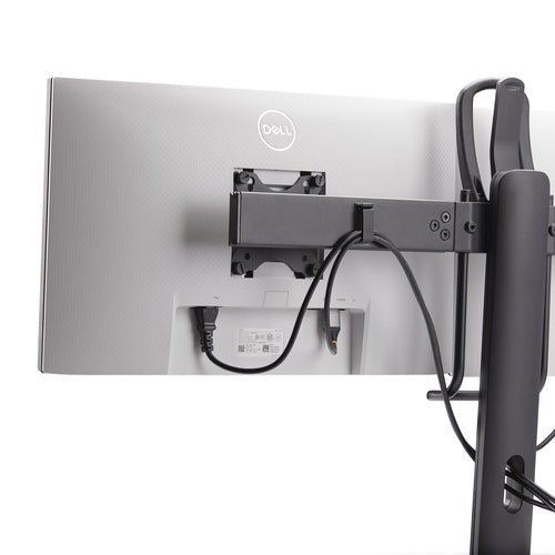 STARTECH.COM CROSSBAR DUAL MONITOR DESK STAND, DOUBLE 27INCH SCREENS/VESA, 5 YR