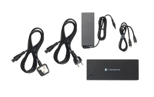 PA5356A-1PRP - DYNABOOK USB-C DOCK, 65W CHARGE, HDMI, DP, VGA, USB3.1(4), 1GbE, SD CARD, 3YR WTY