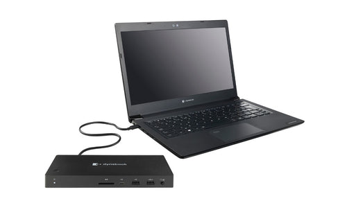 PA5356A-1PRP - DYNABOOK USB-C DOCK, 65W CHARGE, HDMI, DP, VGA, USB3.1(4), 1GbE, SD CARD, 3YR WTY