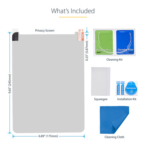 STARTECH.COM 4-WAY PRIVACY SCREEN FOR 11-INCH IPAD PRO, PORTRAIT/LANDSCAPE, 2 YR