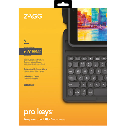 ZAGG-Keyboard Pro Keys-Apple-iPad 10.2-Black/Gray-UK