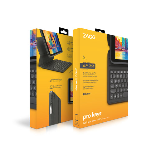 ZAGG-Keyboard Pro Keys-Apple-iPad 10.2-Black/Gray-UK