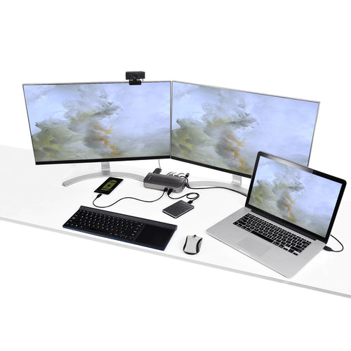 StarTech.com DK30A2DHU - HYBRID USB-C USB-A DOCK - DUAL HDMI/DP