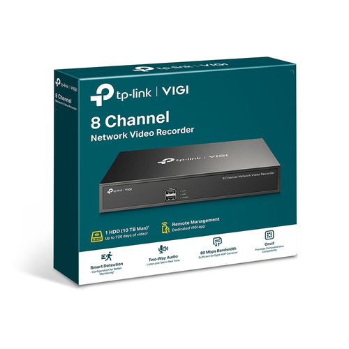 VIGI NVR1008H - TP-Link NVR1008H 8 Channel Recorder (no HDD)