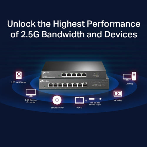 TP-Link TL-SG105-M2 - TP LINK 5-Port 2.5G Desktop Switch