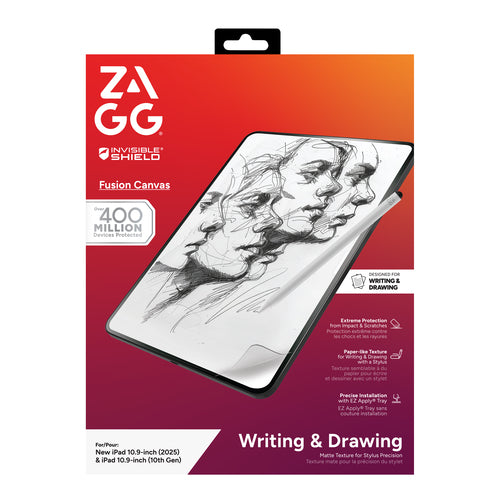 ZAGG InvisibleShield Fusion Canvas Screen Protector for iPad A16 (2025), iPad 10th Gen (10