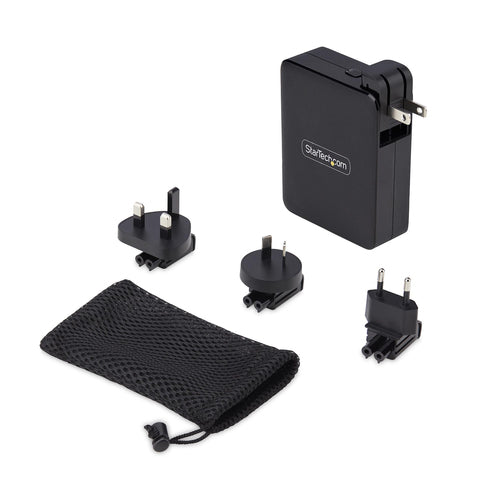 STARTECH.COM 140W USB-C WALL CHARGER, USB-C/USB-A, PD GAN POWER ADAPTER, 2 YR
