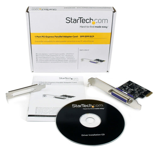 StarTech.com PEX1P2 - 1-Port Parallel PCIe Card/Printer LPT