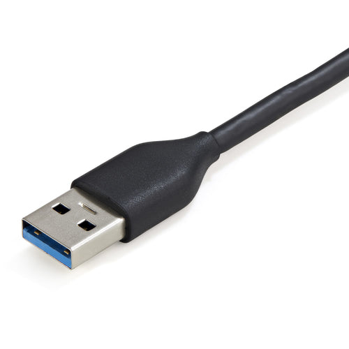 StarTech.com HB30AM4AB - 4 Port USB 3.0 Hub 5Gbps 4A - 28cm Cable