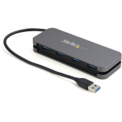 StarTech.com HB30AM4AB - 4 Port USB 3.0 Hub 5Gbps 4A - 28cm Cable