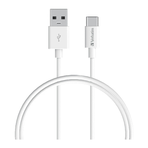 66584 - Verbatim Charge & Sync USB-C Cable 1m - White