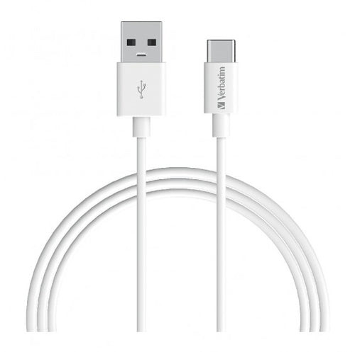 66584 - Verbatim Charge & Sync USB-C Cable 1m - White