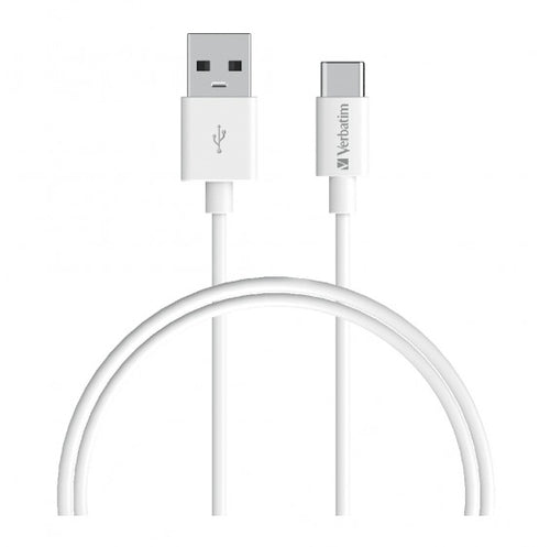 66584 - Verbatim Charge & Sync USB-C Cable 1m - White