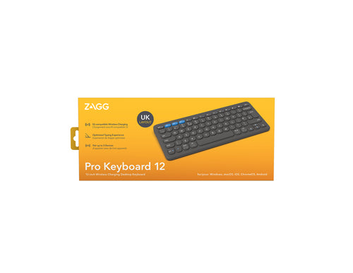 Zagg Wireless - Bluetooth/USB C 12" Keyboard