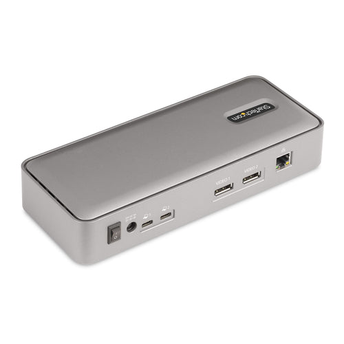 STARTECH.COM DUAL-LAPTOP USB-C KVM DOCKING STATION, DUAL 4K60HZ DP, GBE, PD 3 YR