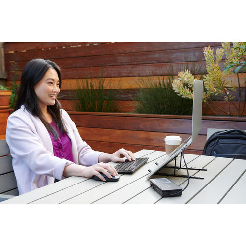 K75502US - KENSINGTON MULTI-DEVICE DUAL WIRELESS COMPACT/TRAVEL KEYBOARD, WIN/IOS/MAC, BLACK, 3Y