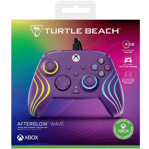 TBC-2002-45 - TURTLE BEACH AFTERGLOW WAVE WIRED CONTROLLER ? PURPLE XBX