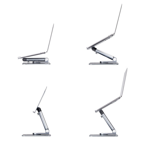 STARTECH.COM TELESCOPIC LAPTOP STAND, 360 SWIVEL BASE, RISER FOR DESK, 5 YR
