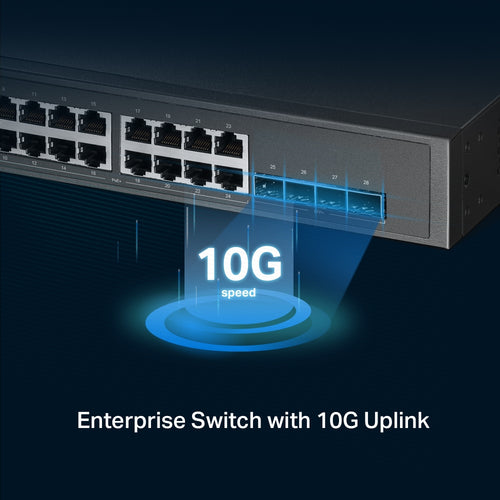 TP-Link TL-SG3428XPP-M2 - TP LINK JetStream 24-Port 2.5GBASE-T and 4-Port 10GE SFP+ L2+ Managed Switch with 16-Port PoE+ & 8-Port PoE++