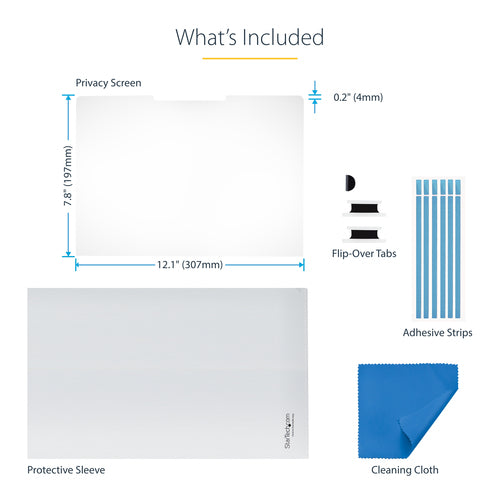 STARTECH.COM 14IN 16:10 TOUCH PRIVACY SCREEN, LAPTOP SECURITY SHIELD, 2 YR