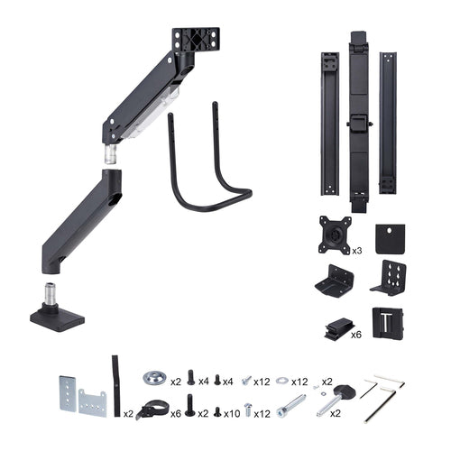 3M1A3SG-MONITOR-ARM - STARTECH.COM CROSSBAR TRIPLE MONITOR DESK MOUNT, VESA 75X75/100X100, 5 YR