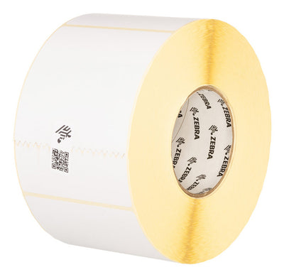 ZEBRA LD-R3AT5F LABEL PAPER 3X1.75IN 76.2X44.5MM DT Z-PERFORM 2000D VALUE COATED ALL-TEMP ADHESIVE 0.75IN 19.1MM CORE 350/ROLL 36/BOX PLAIN