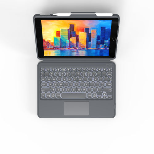 Zagg International 103407950 - ZAGG-Keyboard-Pro Keys Touch-Apple-iPad 10.2 Pro-FG-Charcoal