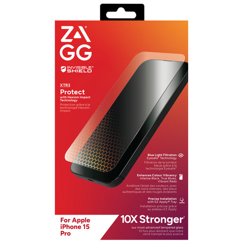 ZAGG InvisibleSheild Glass Glass XTR3 iPhone15 Pro